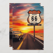 Invitation Route 66 POSTCARD (Devant / Derrière)