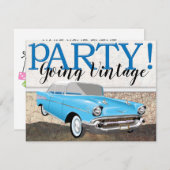 Invitation Route 66 - Voitures Vintage- (Devant / Derrière)