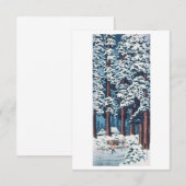 Invitation Route bordée de cèdre à Nikkō (1938) par Hiroaki T (Devant / Derrière)