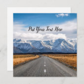 Invitation Route de Nouvelle-Zélande | Long Stright Road | Vo (Devant / Derrière)