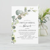 Invitation Route Par Fête des mariées Verdure Eucalyptus (Debout devant)