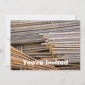 INVITATION ROUTES DE MÉTAUX DE BARRE RUSTÉES (Devant)