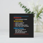 Invitation Roux cheveux roux taches de rousseur rousses cadea (Debout devant)