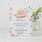 Invitation Royal Baby Shower in the Dream Castle (Debout devant)