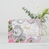 Invitation Royal Birthday Party Princess (Debout devant)