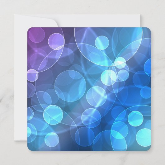 Invitation Royal Bleu Turquoise Bleu fête d'anniversaire (Dos)