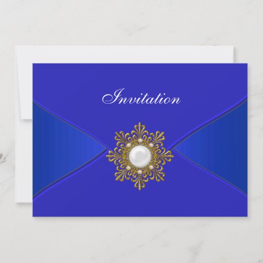 Invitation Royal Blue All Occasion Party (Devant)