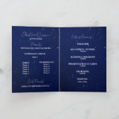 Invitation Royal Blue and Starry Night Quinceanera Program (Intérieur)