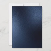 Invitation ROYAL BLUE Bouquet Floral ÉLÉGANT MARIAGE CLASSÉ (Dos)