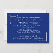 Invitation Royal blue, classe de 2019 Graduation Party Photo (Dos)