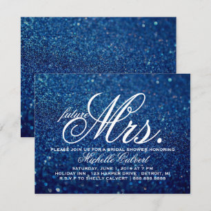 Invitation - Royal Blue Fête des mariées future Mm