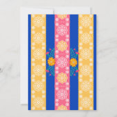 Invitation Royal Blue Fiesta Party Mexicaine Quinceanera (Dos)