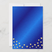 Invitation Royal Blue & Gold 50 et Fabuleux anniversaire (Dos)