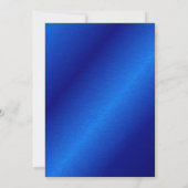 Invitation Royal Blue & Gold 50 & Fabulous Greenery Birthday (Dos)