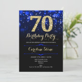Invitation Royal Blue Gold 70e anniversaire (Debout devant)