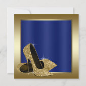 Invitation Royal Blue Gold High Heures Anniversaire (Dos)