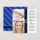 Invitation Royal Blue hier et aujourd'hui diplôme photo (Devant / Derrière)