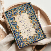 Invitation Royal Blue Islamic Wedding
