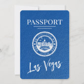 Invitation Royal Blue Las Vegas Passport Mariage (Dos)