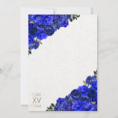 Invitation Royal Blue Ranchero Princess Quinceanera (Dos)