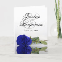 Royal Blue Rose Élégant Mariage photo romantique