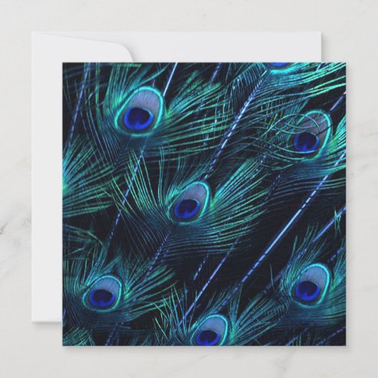 Invitation Royal Blue Silver Royal Indian Peacock Mariage (Devant)