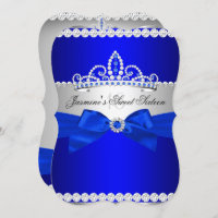 Royal Blue & Silver Sweet 16 fête d'anniversaire