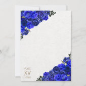 Invitation Royal Blue Western Ranchero Quinceanera (Dos)