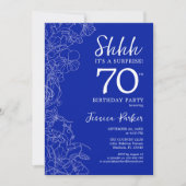 Invitation Royal Blue White Surprise 70e anniversaire (Devant)