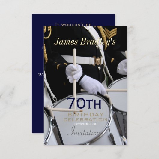 Invitation Royal British Band 70e anniversaire (Devant / Derrière)