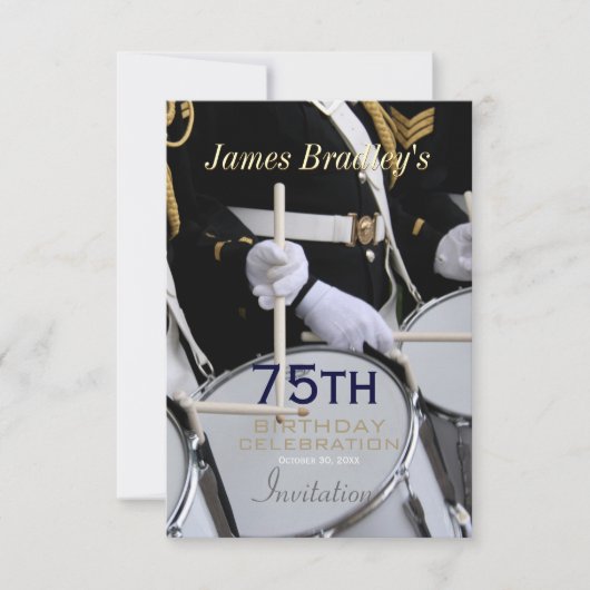 Invitation Royal British Band 75e anniversaire (Devant)