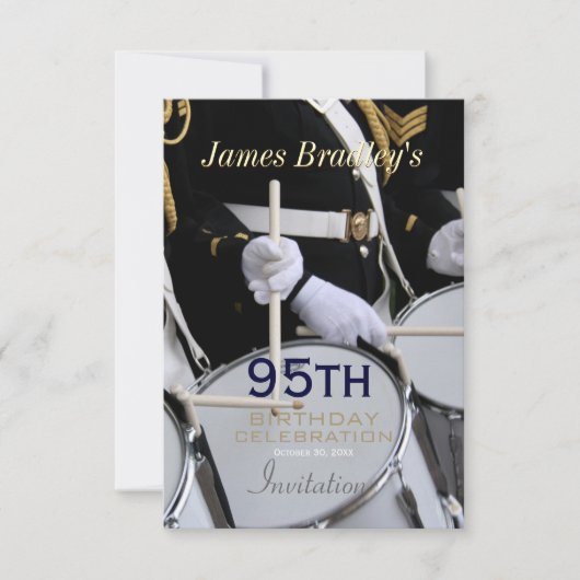 Invitation Royal British Band 95e anniversaire (Devant)
