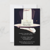 Invitation Royal Butler Silver Platon fête d'anniversaire (Devant)