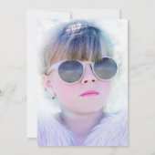 Invitation Royal Carriage Princess Photo Anniversaire (Dos)