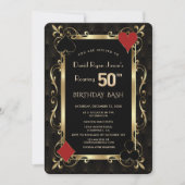 Invitation Royal Casino Poker Roaring 50e anniversaire Bash (Devant)