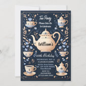 Invitation Royal Chic Fairy Tea Party 60e anniversaire (Devant)