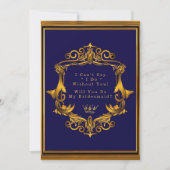 Invitation Royal Crown Flourt Serez-Vous Ma Femme D'Accueil (Devant)