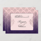 invitation royal de bismillah fiançailles mariage (Devant / Derrière)