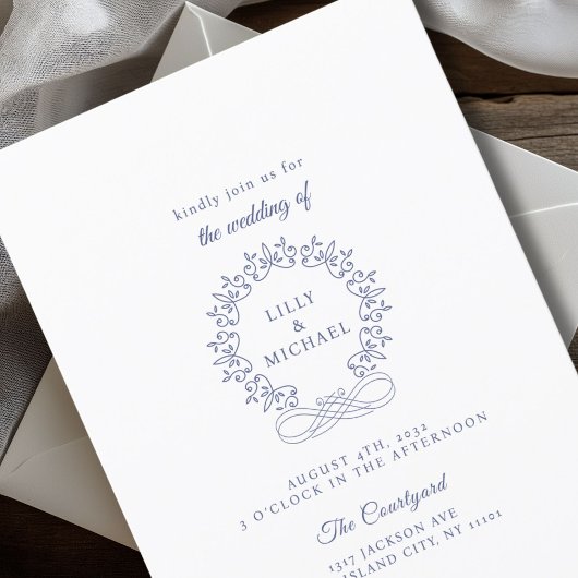 Invitation Royal, Elégant, Mariage