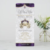 Invitation Royal Fairytale IWedding Program (Debout devant)