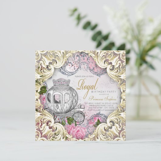 Invitation Royal Fairytale Princess (Debout devant)