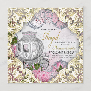 Invitation Royal Fairytale Princess Birthday Party