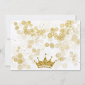 Invitation Royal fête rose princesse anniversaire (Dos)