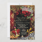 Invitation Royal Genre Reveillez Douche Prince ou Princesse I (Devant)