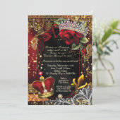 Invitation Royal Genre Reveillez Douche Prince ou Princesse I (Debout devant)