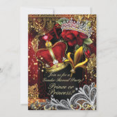 Invitation Royal Genre Reveillez Douche Prince ou Princesse I (Dos)