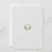 Invitation Royal Gold Crest Lush Green Party (Dos)