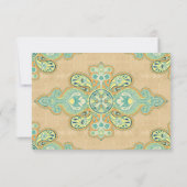 Invitation Royal Golden Paisley (Dos)