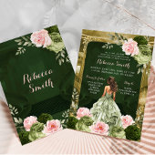 Invitation Royal Grand Palace Blush Rose Sage Vert 15 Años