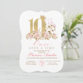 Invitation Royal Little Princess 10e anniversaire (Debout devant)